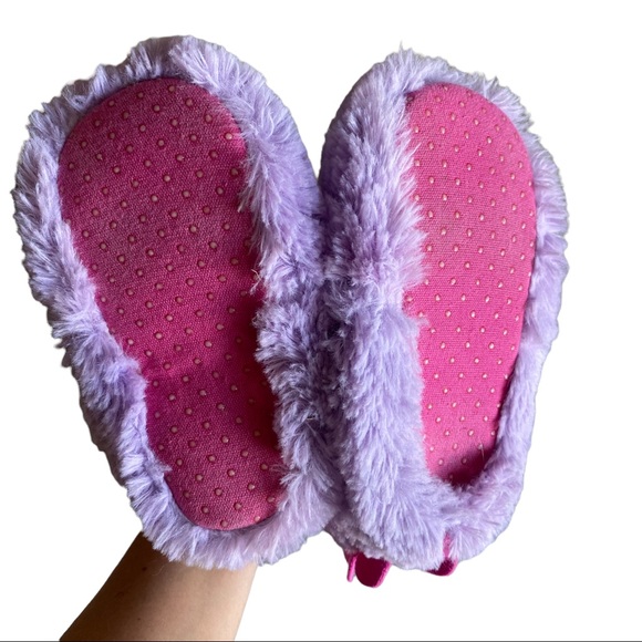 Carter’s Purple Monster Toddler slippers Size 9-10 - Picture 9 of 11